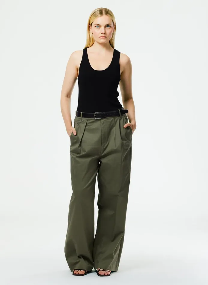Women Giselle Tank Sweater Black Tibi Fundamentals