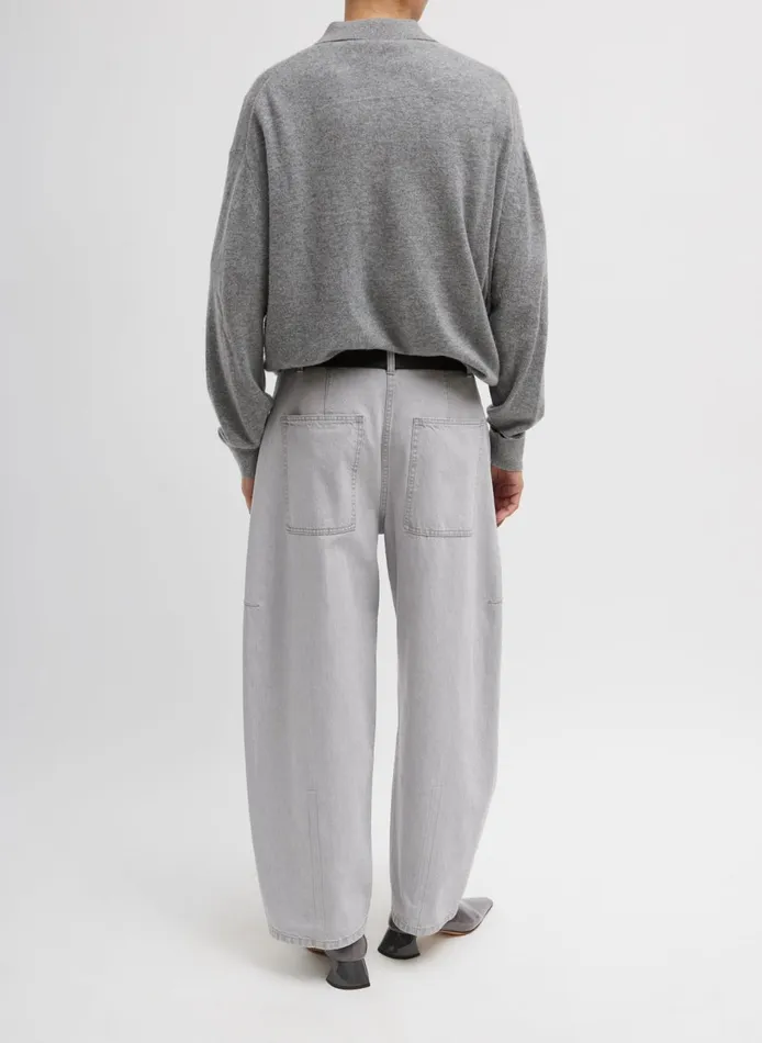 Women Grey Denim Sid Jean Grey Tibi Pants and Shorts