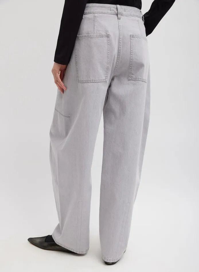 Women Grey Denim Sid Jean Grey Tibi Pants and Shorts