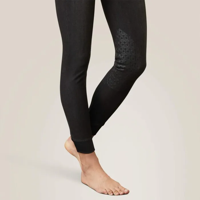 Women Halo B Denim Knee Patch Breech Black Rinse Ariat Pants and Shorts Women Halo B Denim Knee Patch Breech Black Rinse Ariat Pants and Shorts