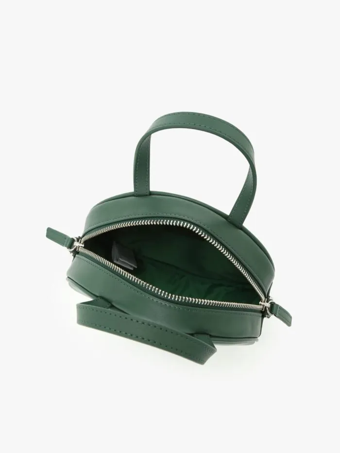 Women Handbags Agns B Green Round Leather Bag