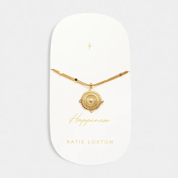 Women Happiness039 Waterproof Gold Antique Coin Bracelet Katie Loxton Bracelets and Rings