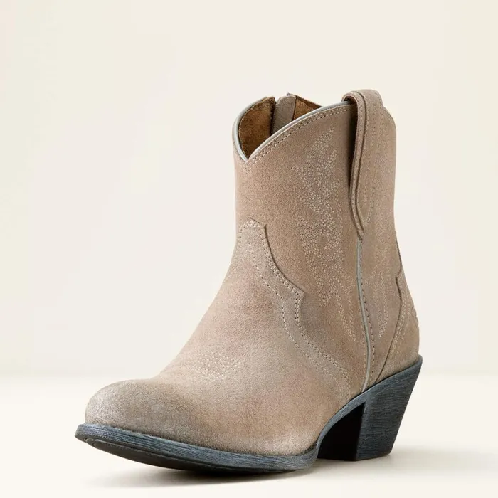 Women Harlan Western Boot Granite Grey Suede Ariat Western Boots