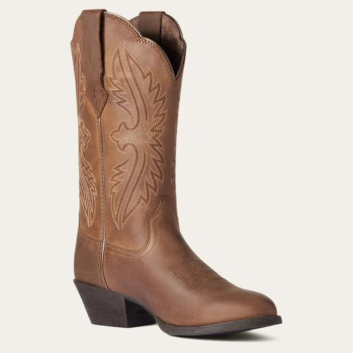Women Heritage R Toe StretchFit Western Boot Distressed Brown Ariat Western Boots Women Heritage R Toe StretchFit Western Boot Distressed Brown Ariat Western Boots