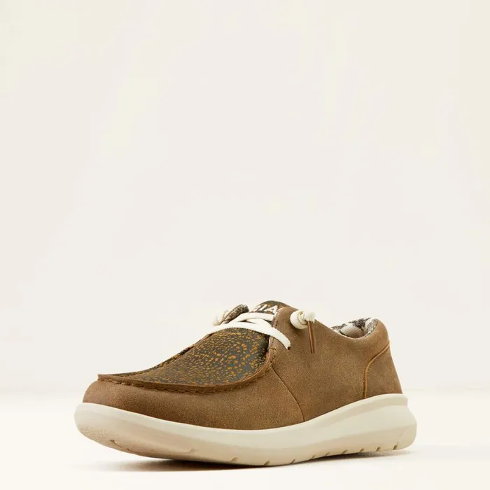 Women Hilo Brown Bomberdistressed Hide Emboss Ariat Shoes and Sneakers