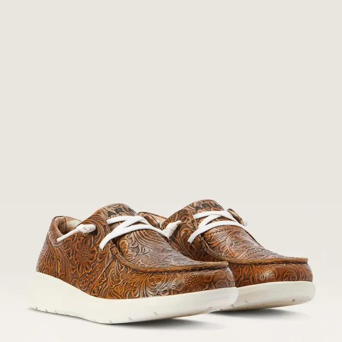 Women Hilo Brown Floral Emboss Ariat Shoes and Sneakers Women Hilo Brown Floral Emboss Ariat Shoes and Sneakers