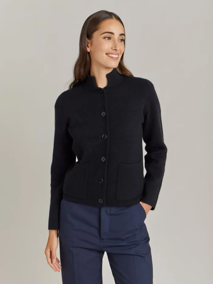 Women Jackets and Coats Agns B Black Cashmere Anton Jacket