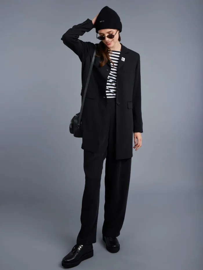 Women Jackets and Coats Agns B Black Paletot Jacket