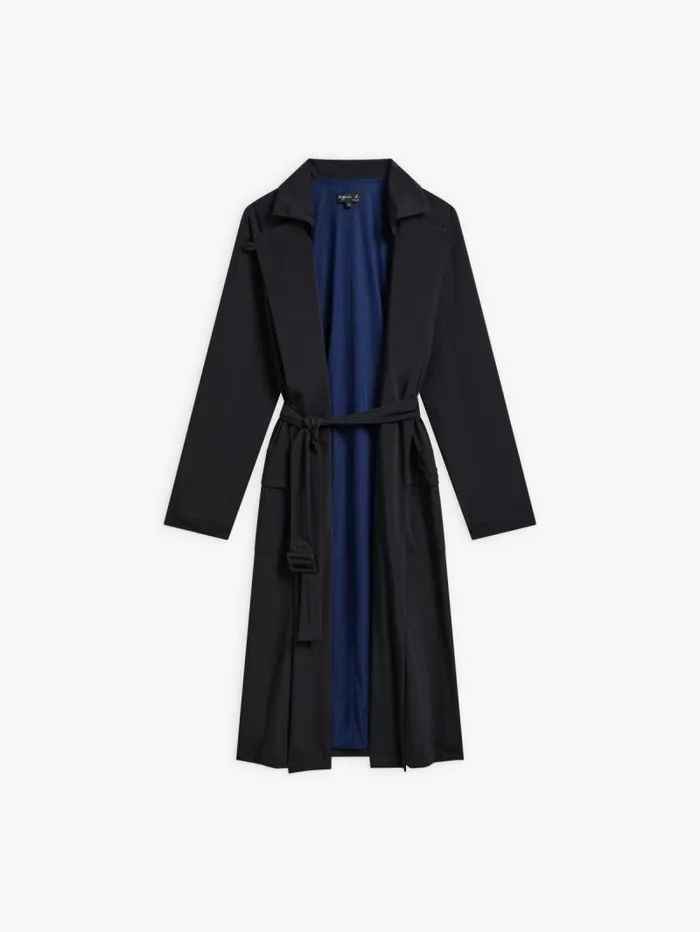 Women Jackets and Coats Agns B Black Technical Fabric Waterproof Windproof Coat
