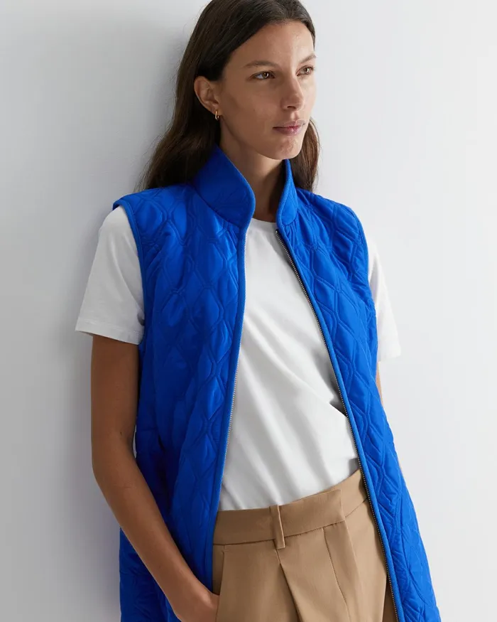 Women Jackets and Vests Sportscraft Charlie Quilted Vest Cobalt