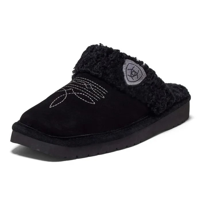 Women Jackie Square Toe Black Ariat Slippers