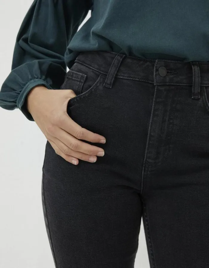 Women Jeans and Dungarees FatFace Brooke Bootcut Washed Black
