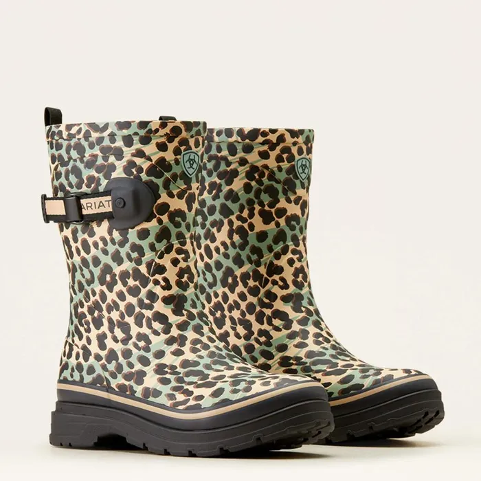 Women Kelmarsh Mid Rubber Boot Leopard Camo Ariat Waterproof Boots Women Kelmarsh Mid Rubber Boot Leopard Camo Ariat Waterproof Boots