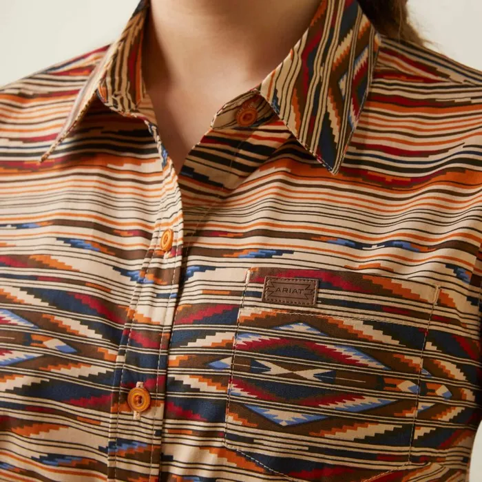 Women Kirby Stretch Shirt Sunset Saltillo Ariat TShirts and Tops Women Kirby Stretch Shirt Sunset Saltillo Ariat TShirts and Tops