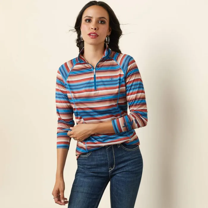 Women Laguna 14 Zip Top Horizon Serape Ariat TShirts and Tops