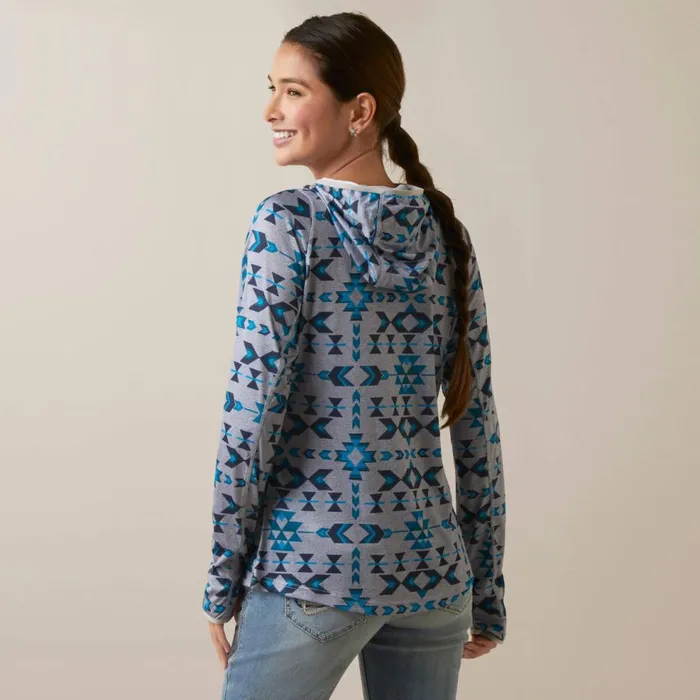 Women Laguna Hoodie Riverton Print Ariat TShirts and Tops