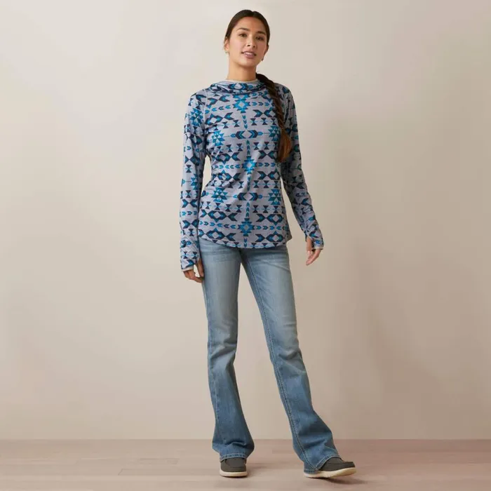 Women Laguna Hoodie Riverton Print Ariat TShirts and Tops