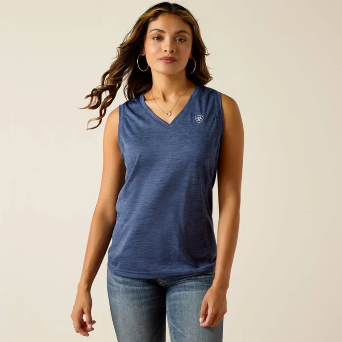 Women Laguna Tank Admiralty Blue Ariat TShirts and Tops