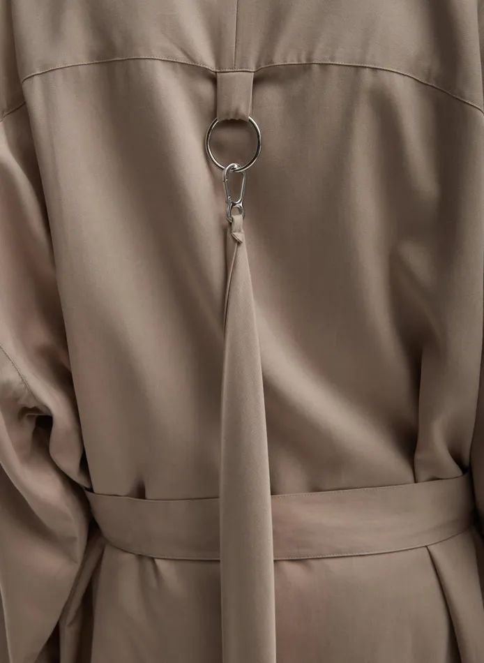 Women Lancaster Trench Stone Tibi Jackets and Outerwear