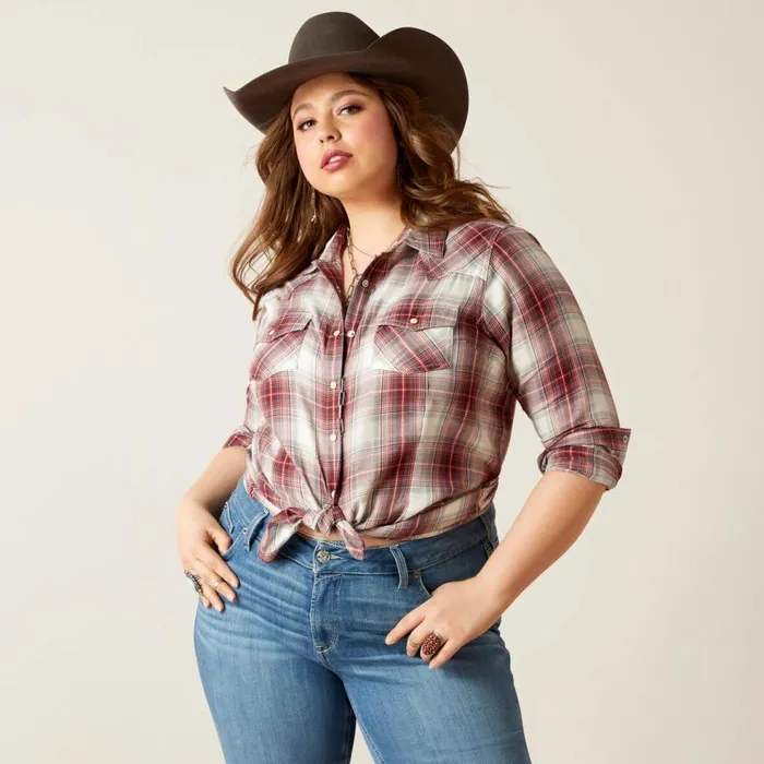 Women Laramie Shirt Laramie Plaid Ariat TShirts and Tops Women Laramie Shirt Laramie Plaid Ariat TShirts and Tops
