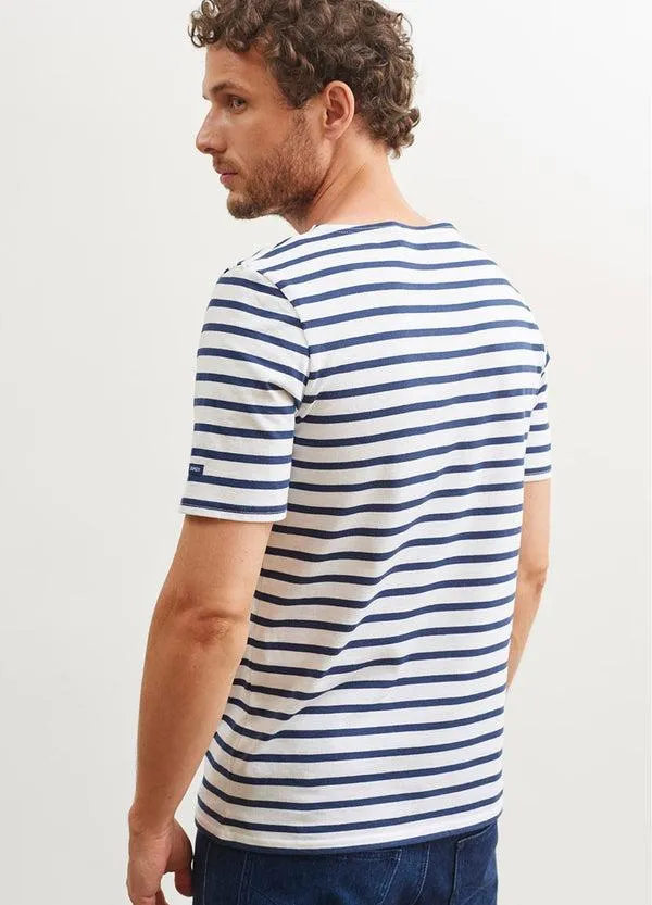 Women LEVANT MODERN White Navy Saint James Breton Striped Shirts Women LEVANT MODERN White Navy Saint James Breton Striped Shirts