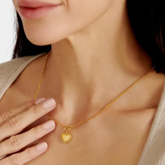 Women Love039 Waterproof Gold Heart Necklace Katie Loxton Necklaces