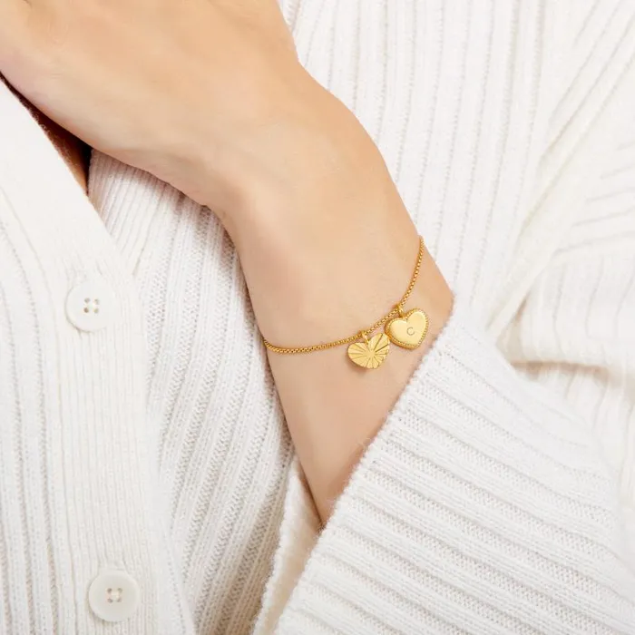 Women Love Above All039 Waterproof Gold Charm Bracelet Katie Loxton Personalised Jewellery Gifts