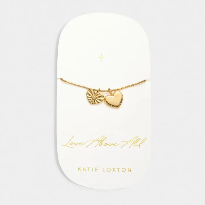 Women Love Above All039 Waterproof Gold Charm Bracelet Katie Loxton Personalised Jewellery Gifts