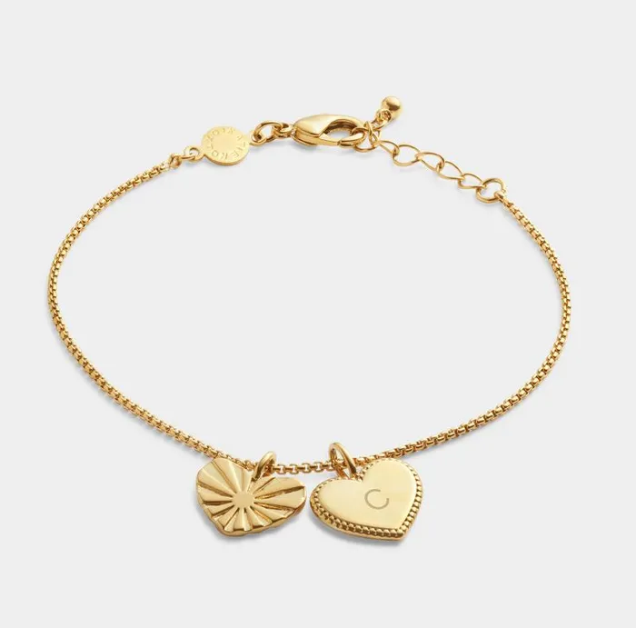 Women Love Above All039 Waterproof Gold Charm Bracelet Katie Loxton Personalised Jewellery Gifts