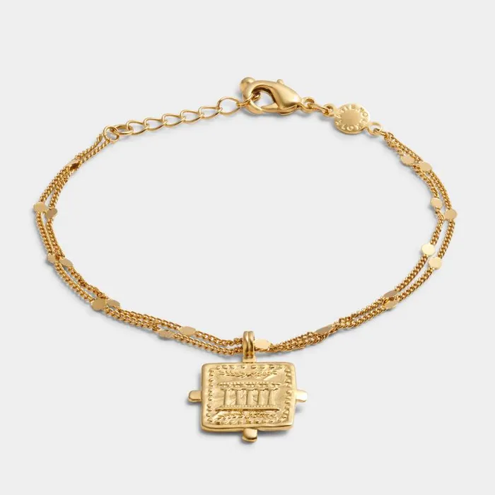 Women Luck039 Waterproof Gold Antique Coin Bracelet Katie Loxton Bracelets and Rings