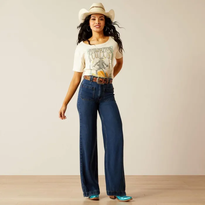 Women Lyla Trouser Whisper Ariat Denim