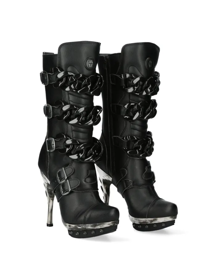 Women MPunk001cadV1 New Rock High Heels