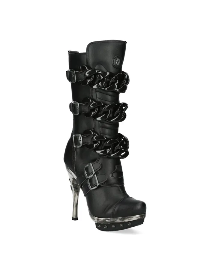 Women MPunk001cadV1 New Rock High Heels