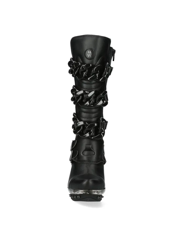 Women MPunk001cadV1 New Rock High Heels