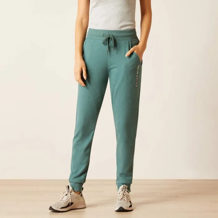 Women Memento Jogger Silver Pine Heather Ariat Pants and Shorts