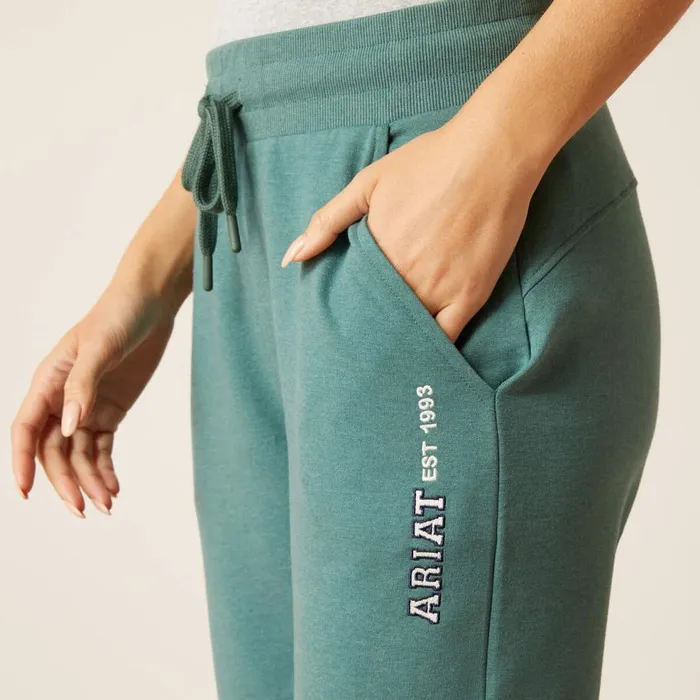 Women Memento Jogger Silver Pine Heather Ariat Pants and Shorts Women Memento Jogger Silver Pine Heather Ariat Pants and Shorts