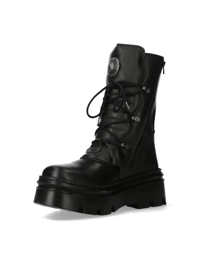 WomenMen Ankle Boot Black Reactor MWall373S13 New Rock Platform