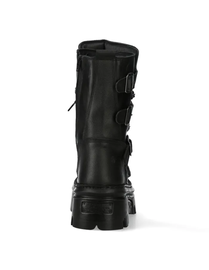 WomenMen Ankle Boot Black Reactor MWall373S13 New Rock Platform