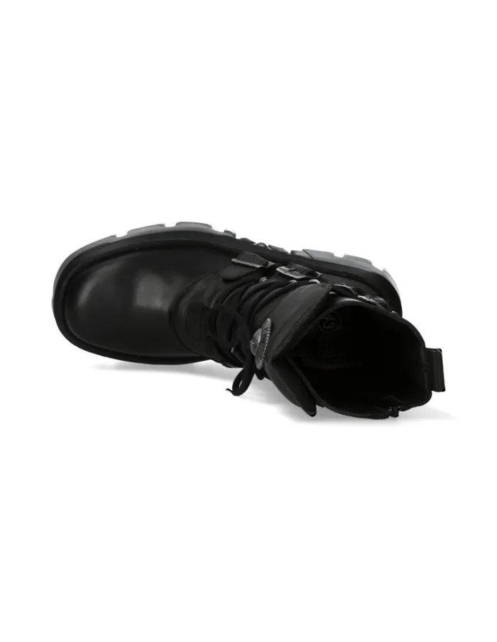 WomenMen Ankle Boot Black Reactor MWall373S13 New Rock Platform