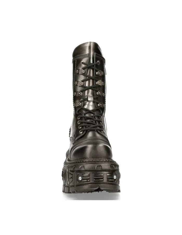 WomenMen Ankle Boot Imperfect MTank005C4 New Rock Boots