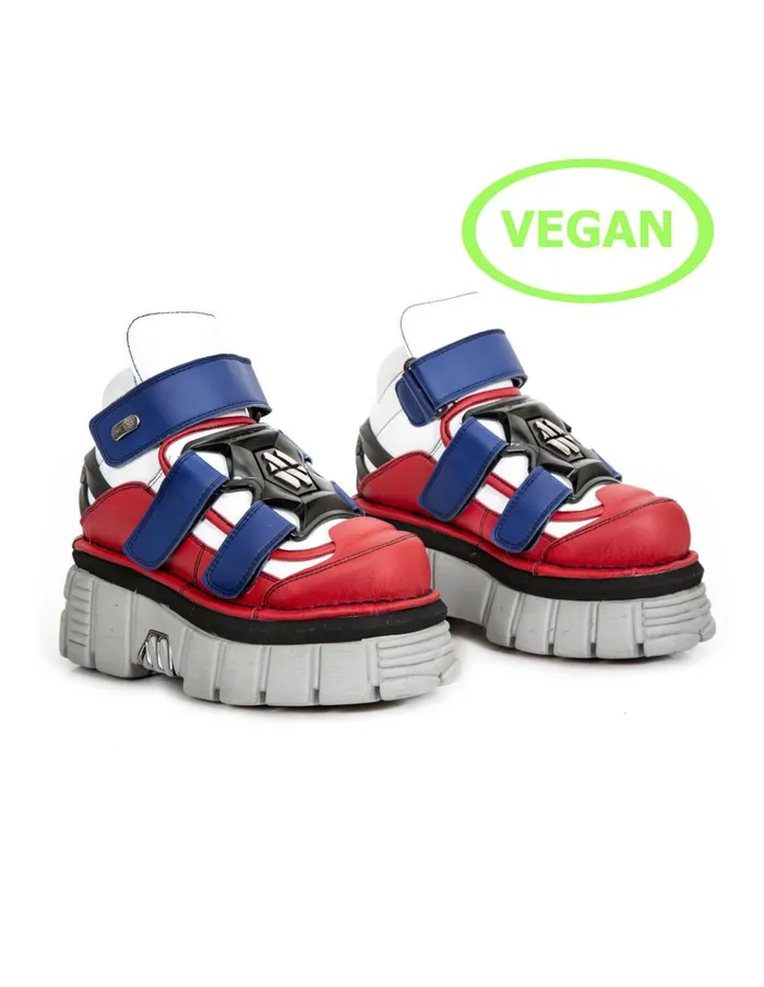 WomenMen Ankle Boot Metallic M285bV1 New Rock Platform