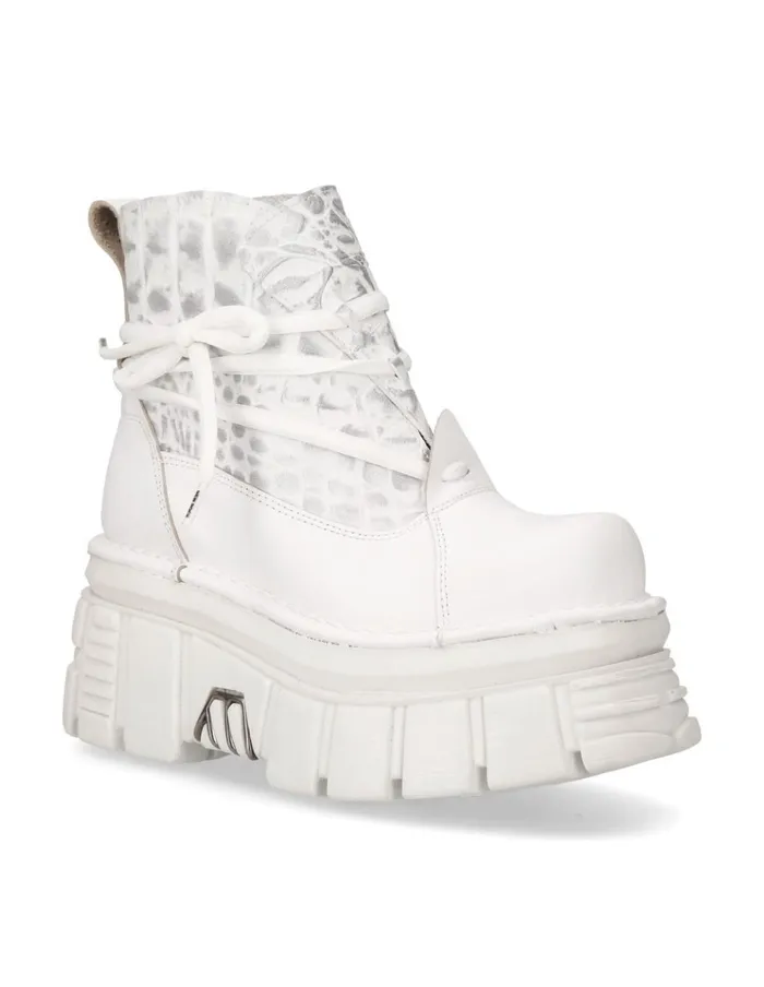 WomenMen Ankle Boot Metallic M462C7 New Rock Platform