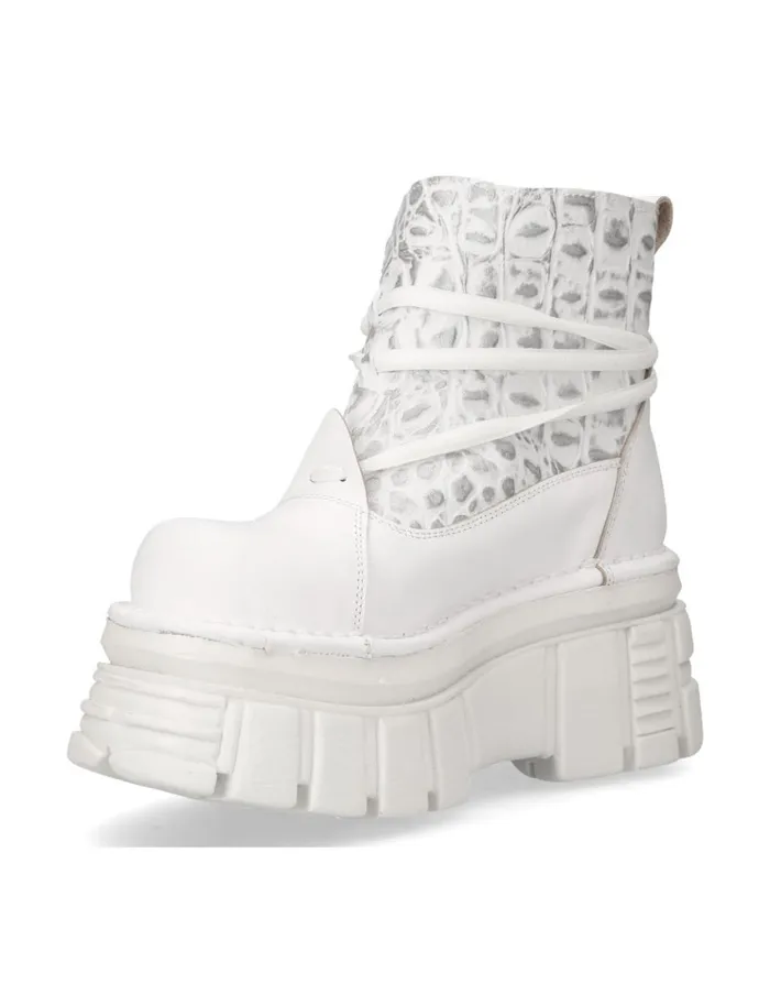 WomenMen Ankle Boot Metallic M462C7 New Rock Platform