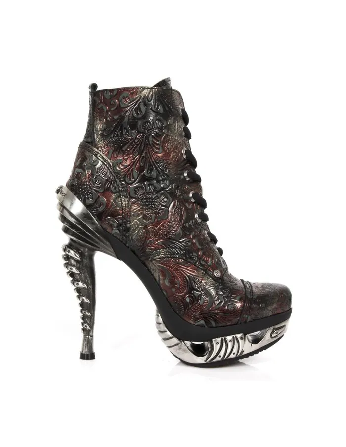 WomenMen Ankle Boot Punk MMag016S6 New Rock High Heels