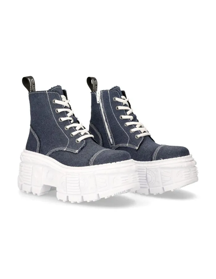 WomenMen Ankle Boot Tank MWall005V25 New Rock Platform