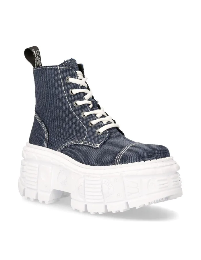 WomenMen Ankle Boot Tank MWall005V25 New Rock Platform