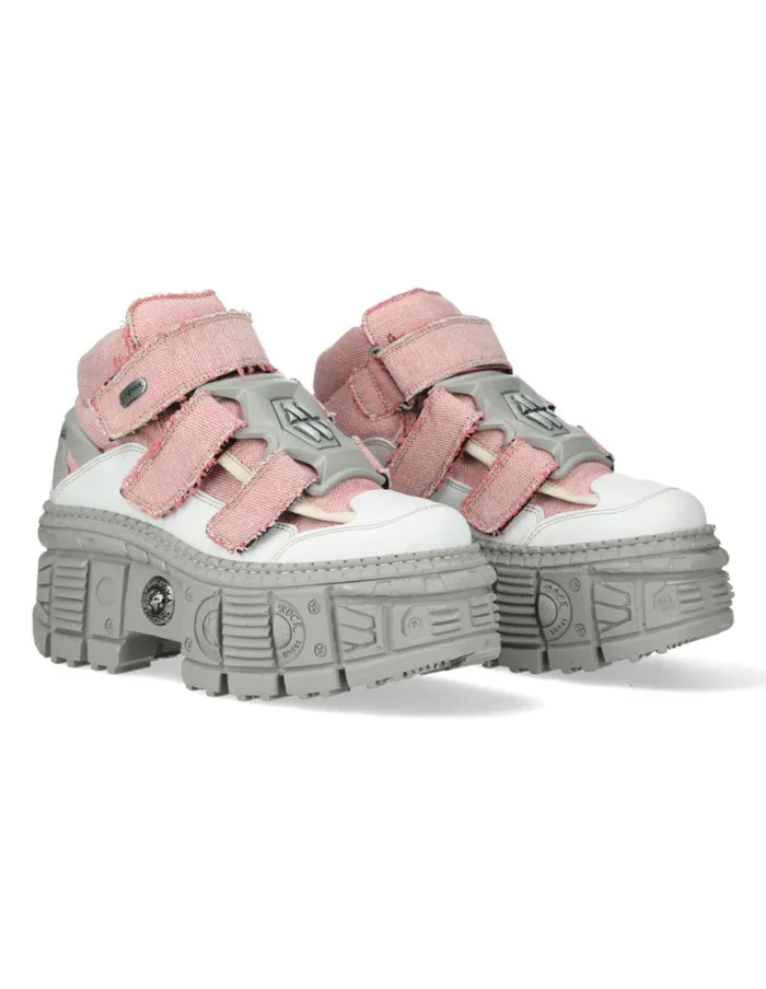 WomenMen Ankle Boot Tank MWall009V3 New Rock Booties