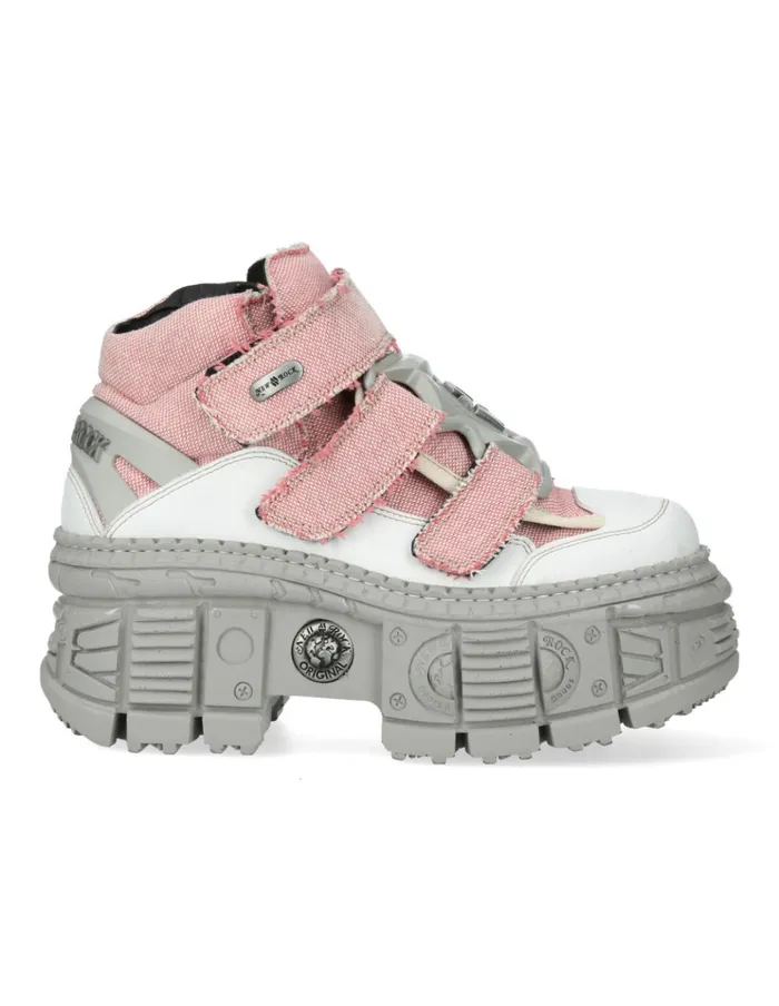 WomenMen Ankle Boot Tank MWall009V3 New Rock Booties