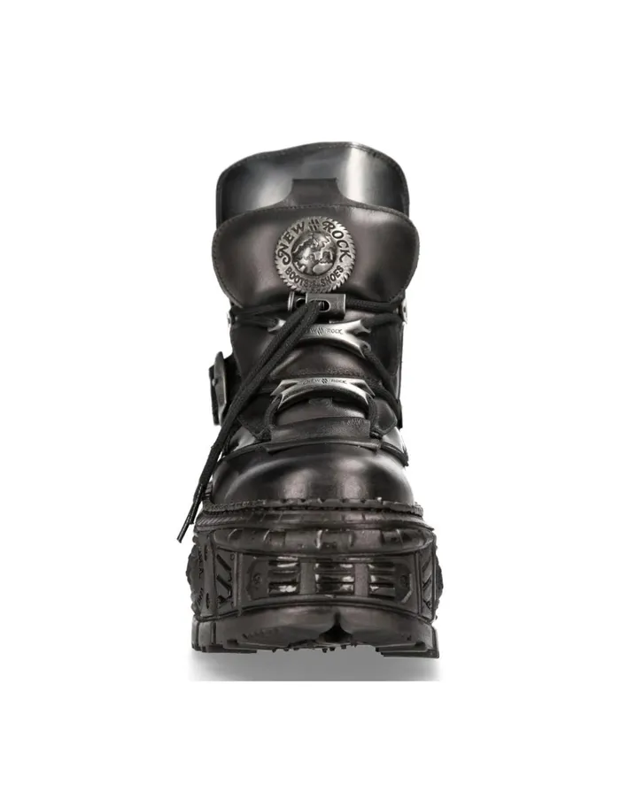 WomenMen Ankle Boot Tank MWall052C1 New Rock Booties