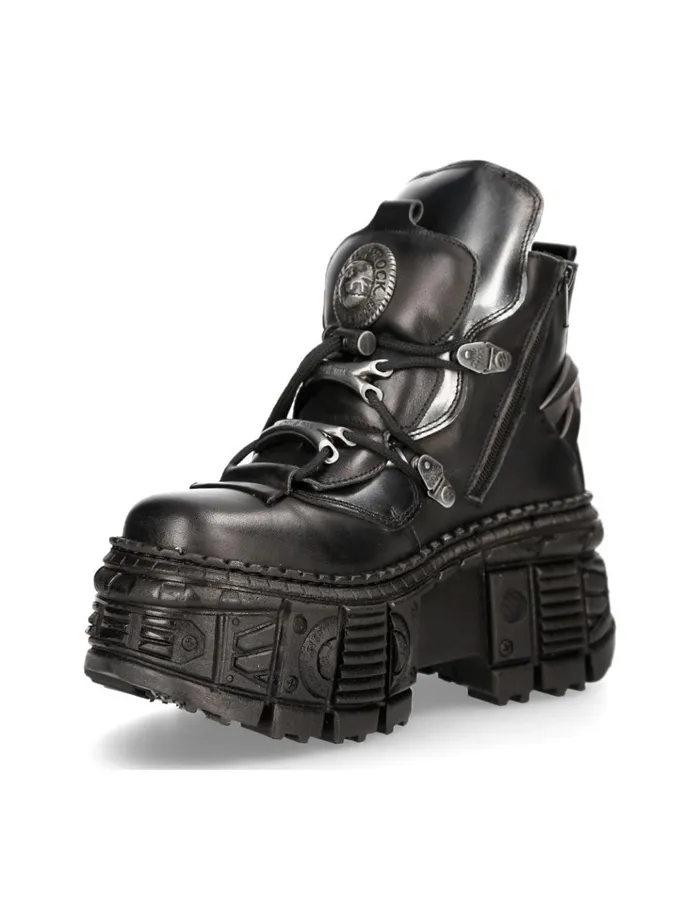 WomenMen Ankle Boot Tank MWall052C1 New Rock Booties